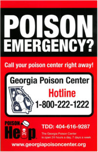 Poison Help Sticker | Georgia Poison Center