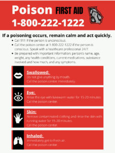 Poison First Aid Poster (Shipped) | Georgia Poison Center